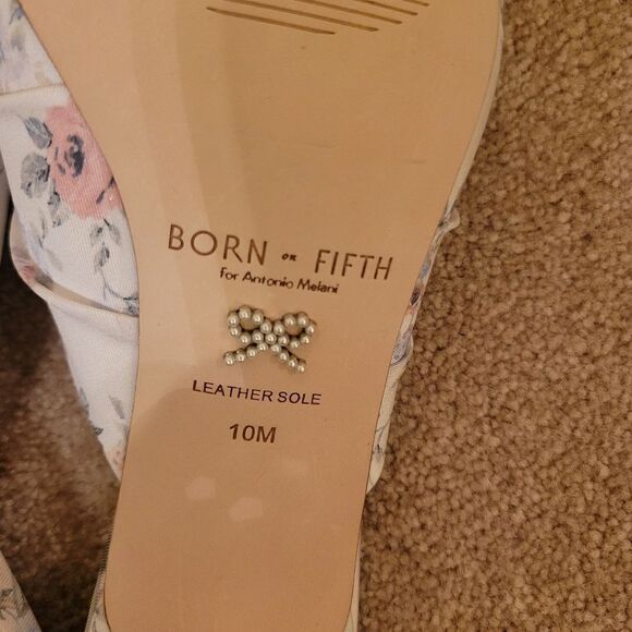 Born on Fifth Fabric Flower Mules - Picture 7 of 7
